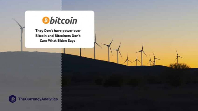 Ze hebben geen macht over Bitcoin en Bitcoiners geven er niet om wat Biden zegt
